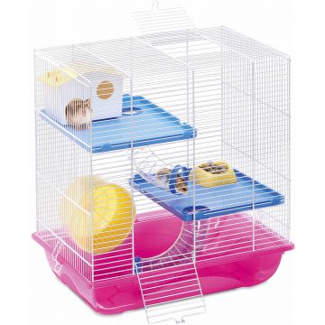 IMAC Cuşcă pentru hamsteri Criceti 7, 45x30x47,5cm, diverse culori