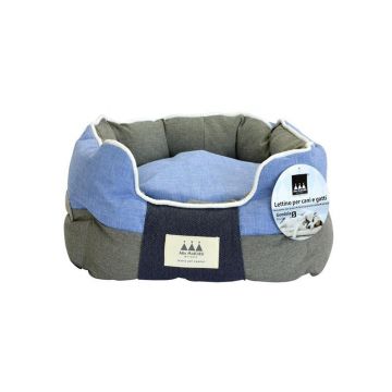 Pat caini si pisici, Aria Marchese Gondola Bleu/ Gri, M 60x50x25 cm