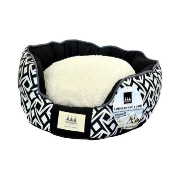 Pat caini si pisici, Aria Marchese Paradiso B&W Geometry, L 68x60x25 cm