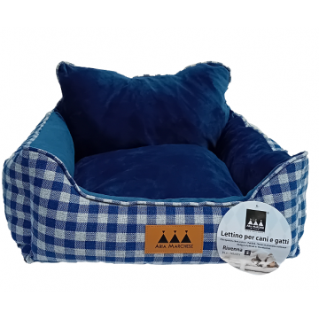 Pat caini si pisici, Aria Marchese Rivenna Albastru, S 49x41x20 cm