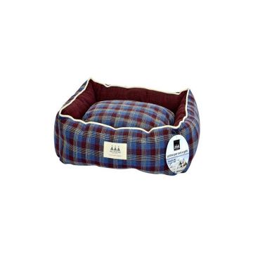 Pat caini si pisici, Aria Marchese Scacchi Bordo/ Cadril, S 48x35x17 cm