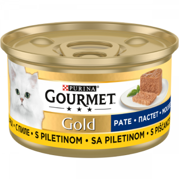 PURINA® GOURMET® GOLD, cu Pui, pate, hrană umedă pentru pisici, 85 g