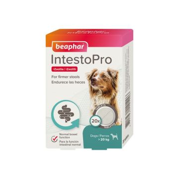 Tablete Digestive Caini Beaphar Intestopro, >20 kg L/ 20 tablete