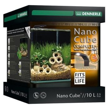 Acvariu din sticla Dennerle Nano Cube Complete 10 L + Style LED