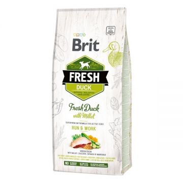 Brit Fresh Duck and Millet Active, 12 kg