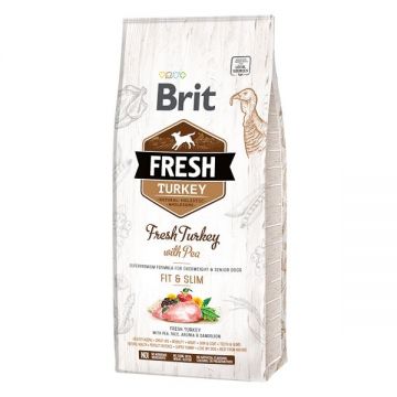 Brit Fresh Turkey and Pea Light Fit and Slim, 12 kg ieftina