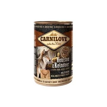 Carnilove Dog, Wild Meat Venison and Reindeer, 400 g ieftina