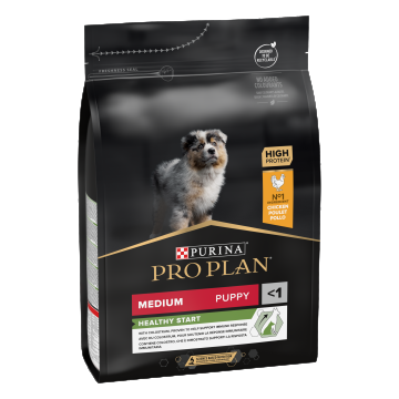 PURINA PRO PLAN PUPPY Healthy Start, Talie Medie, Pui, 3 kg la reducere