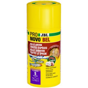 JBL ProNovo Bel Flakes S Hrană sub formă de fulgi pentru peşti de acvariu 100ml