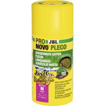 JBL ProNovo Hrană pentru peşti acvariu JBL ProNovo Pleco Wafer M 100 ml