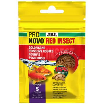 JBL ProNovo Red Insect Stick S, Hrană pentru peşti de acvariu 20ml