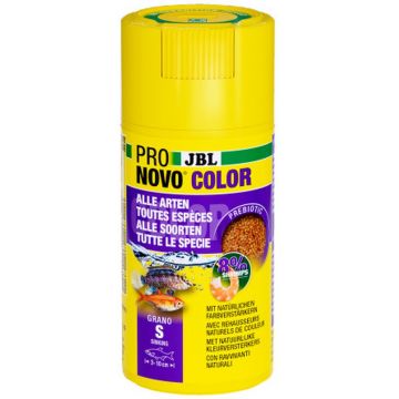 JBL ProNovo S, Hrană pentru intensificarea culorii peştilor de acvariu 100ml