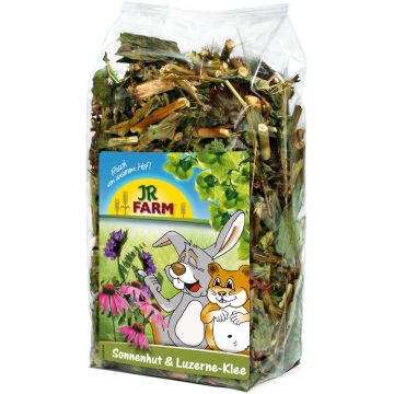 JR FARM Echinaceea/Lucernă, delicatesă pentru rozătoare şi iepuri pitici 100g