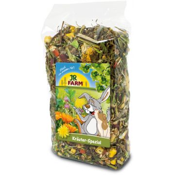 JR FARM Herbs plus, delicatesă pentru rozătoare, cu plante diverse 500g