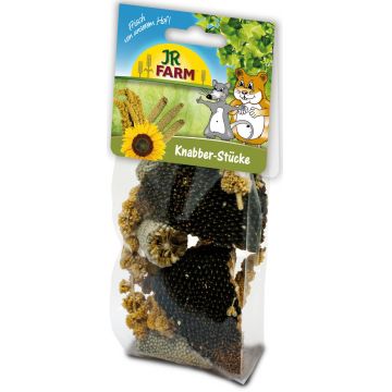 JR FARM Nibble Pieces, hrană complementară pentru rozătoare şi iepuri 50g