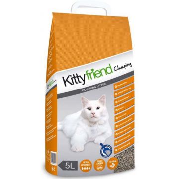 KITTYFRIEND Clumping Nisip pentru pisici, bentonită 5L/5,25kg