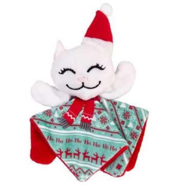KONG Jucărie de pisici, Pisicuţă, ediţie Crăciun, cu păturică de pluş