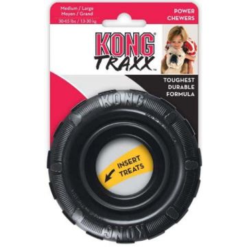 KONG Jucărie pentru câini, Extreme Traxx, M/L, 11,43x11,43x3,81cm