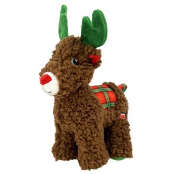 KONG Jucărie pentru câini, Sherps Ren, ediţie Crăciun, din pluş moale, 20,96cm