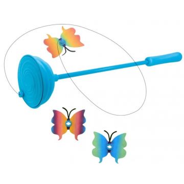 KONG Jucărie pentru pisici Baghetă interactivă Fluturi zuburători