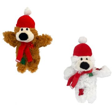 KONG Jucărie pentru pisici, Ursuleţ, ediţie Crăciun, diverse modele