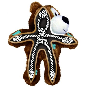 KONG Jucărie pt câini Ursuleţ cu noduri, S/M, 17.78x13.97x7.62cm, div culori