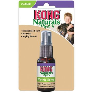 KONG Naturals Premium Catnip Spray atractant pentru pisici, 30ml