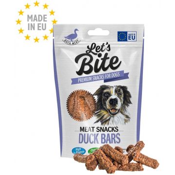 Let's Bite Meat Snacks - recompense pentru câini, batoane cu Raţă 80g