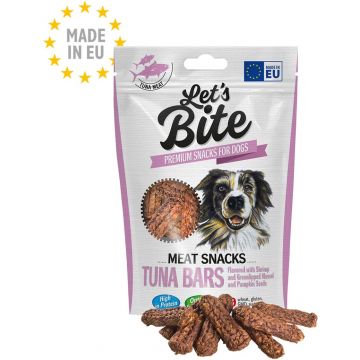 Let's Bite Meat Snacks - recompense pentru câini, batoane Ton şi Creveţi 80g