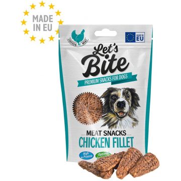 Let's Bite Meat Snacks - recompense pentru câini, file cu Pui