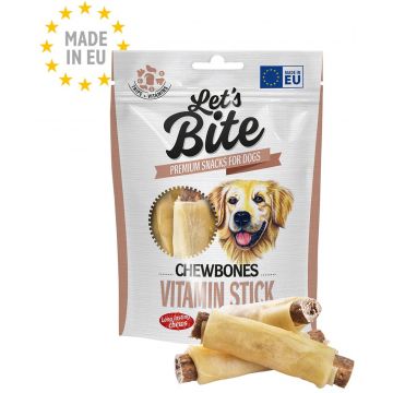Lets Bite Chewbones - recompense pentru câini, sticks cu Vitamine 150g