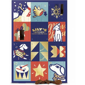LILY'S KITCHEN Calendar Advent de Crăciun - recompensă pentru câini 100g