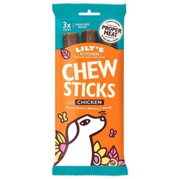 LILY'S KITCHEN Chew Sticks Recompensă pentru câini Pui 120g
