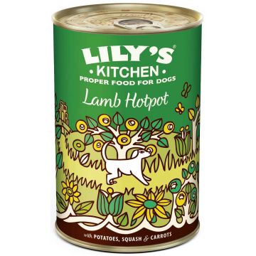 LILY'S KITCHEN Hotpot Conservă pentru câini, cu miel 400g