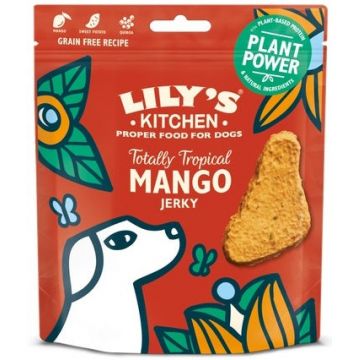 LILY'S KITCHEN Jerky Recompensă pentru câini Plant Power, cu Mango 70g