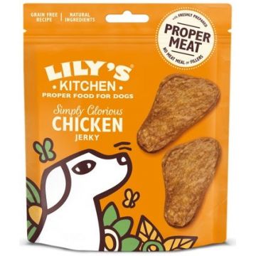 LILY'S KITCHEN Jerky Recompensă pentru câini Simply Glorious, cu Pui 70g