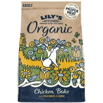 LILY'S KITCHEN Organic, pui cu legume şi condimente, fără cereale