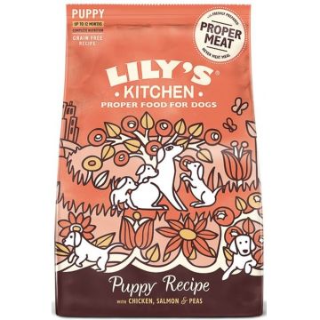 LILY'S KITCHEN PUPPY pui cu somon şi mazăre, fără cereale