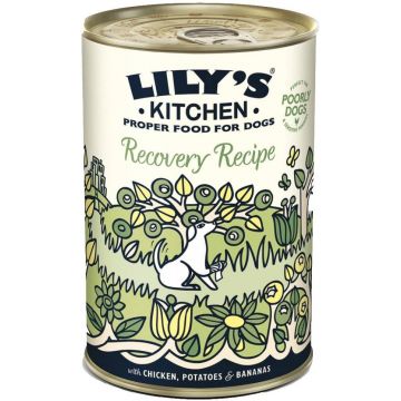 LILY'S KITCHEN Recovery Conservă pentru câini, cu pui şi cartofi 400g