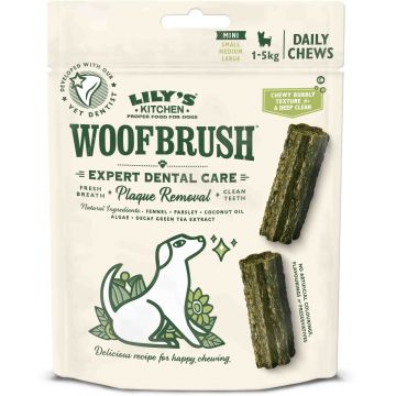 LILY'S KITCHEN Woofbrush Dental Mini Recompensă pentru câini 10 bucăţi x 13g