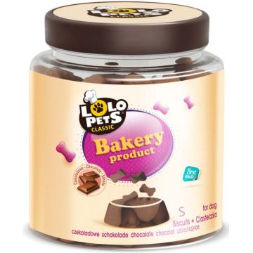 LOLO PETS CLASSIC Biscuiţi pentru câini Bones S, borcan plastic 210g