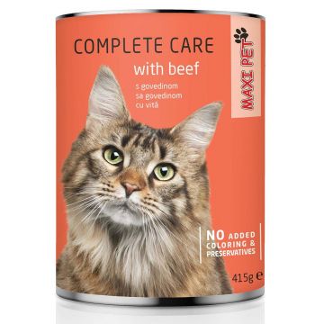 MAXI PET Pisică Vită, conservă 415g
