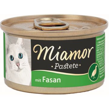 MIAMOR Pate pentru pisici, cu Fazan 85g