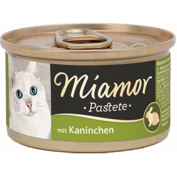 MIAMOR Pate pentru pisici, cu Iepure 85g