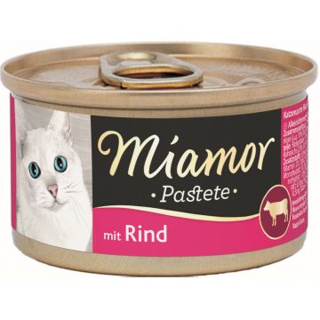 MIAMOR Pate pentru pisici, cu Vită 85g