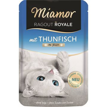 MIAMOR Ragout Plic pentru pisici, Ton în gelatină 100g