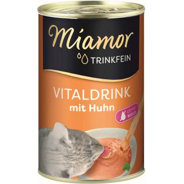MIAMOR Vitality Drink Conservă pentru pisici, supă cu Pui 135ml