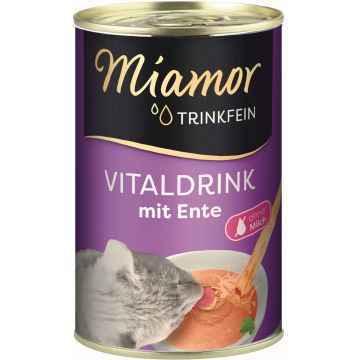 MIAMOR Vitality Drink Conservă pentru pisici, supă cu Raţă 135ml
