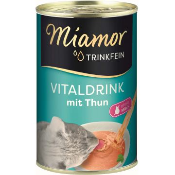 MIAMOR Vitality Drink Conservă pentru pisici, supă cu Ton 135ml