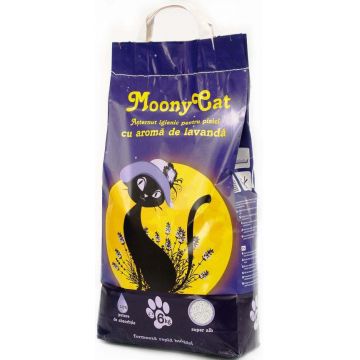MOONY CAT Nisip igienic pentru pisici, aromă Lavandă 6kg